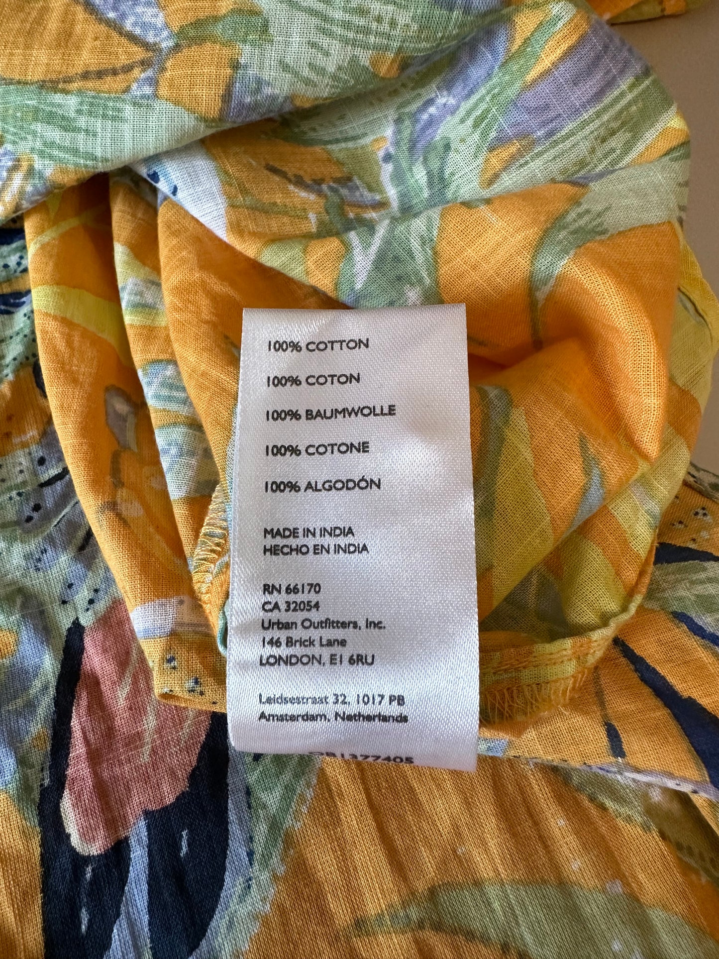 Maeve by Anthropologie Puff Sleeve Tropical Bird Blouse | Size Small