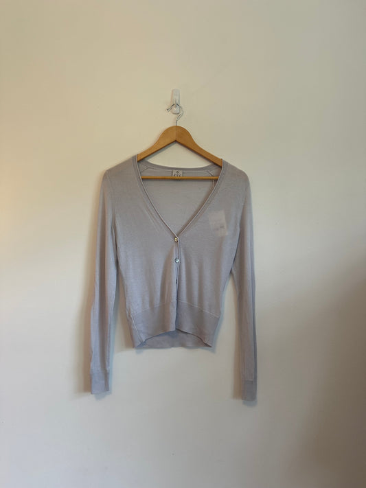 NWT FTC Cashmere Seacell Lightweight Knit Cardigan in Gray | Size XS