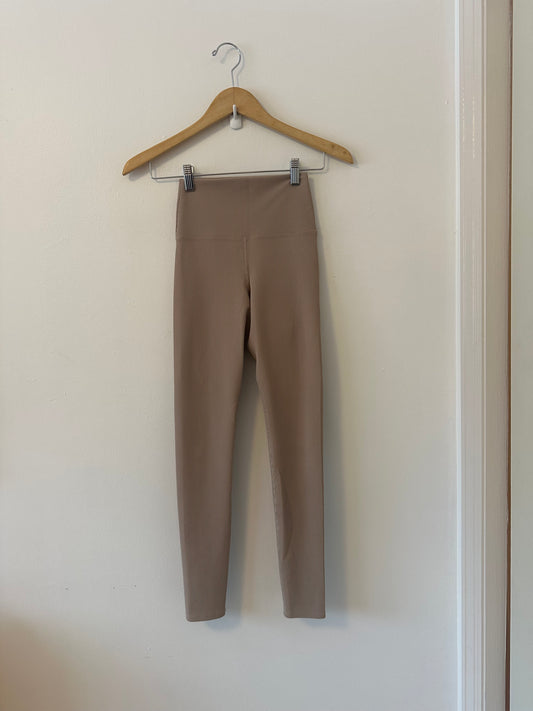 Beach Riot Ayla Ribbed Leggings in Taupe | Size XS