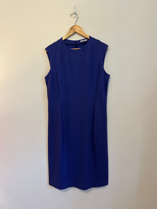 NWT MM.LaFleur Royal Blue Sleeveless Sheath Dress | Size 14