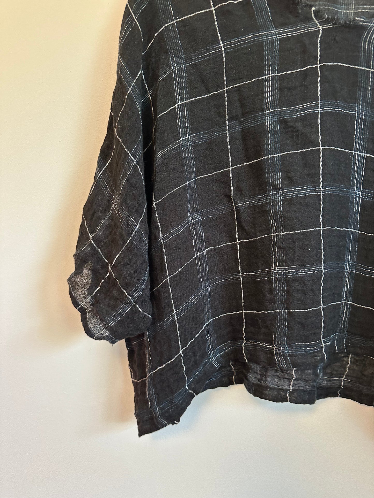 Artists & Revolutionaries Linen Windowpane Top