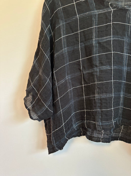 Artists & Revolutionaries Linen Windowpane Top