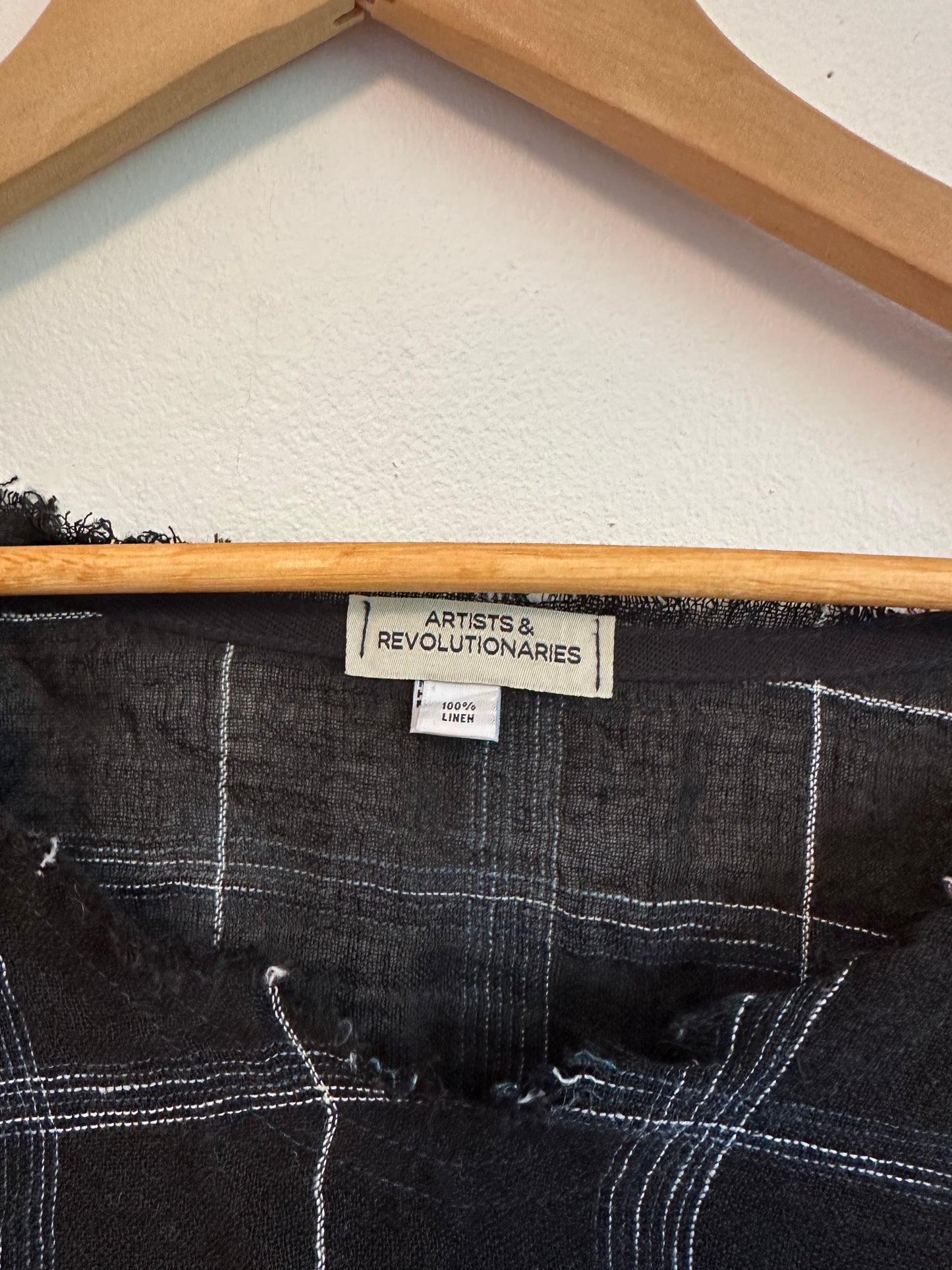 Artists & Revolutionaries Linen Windowpane Top