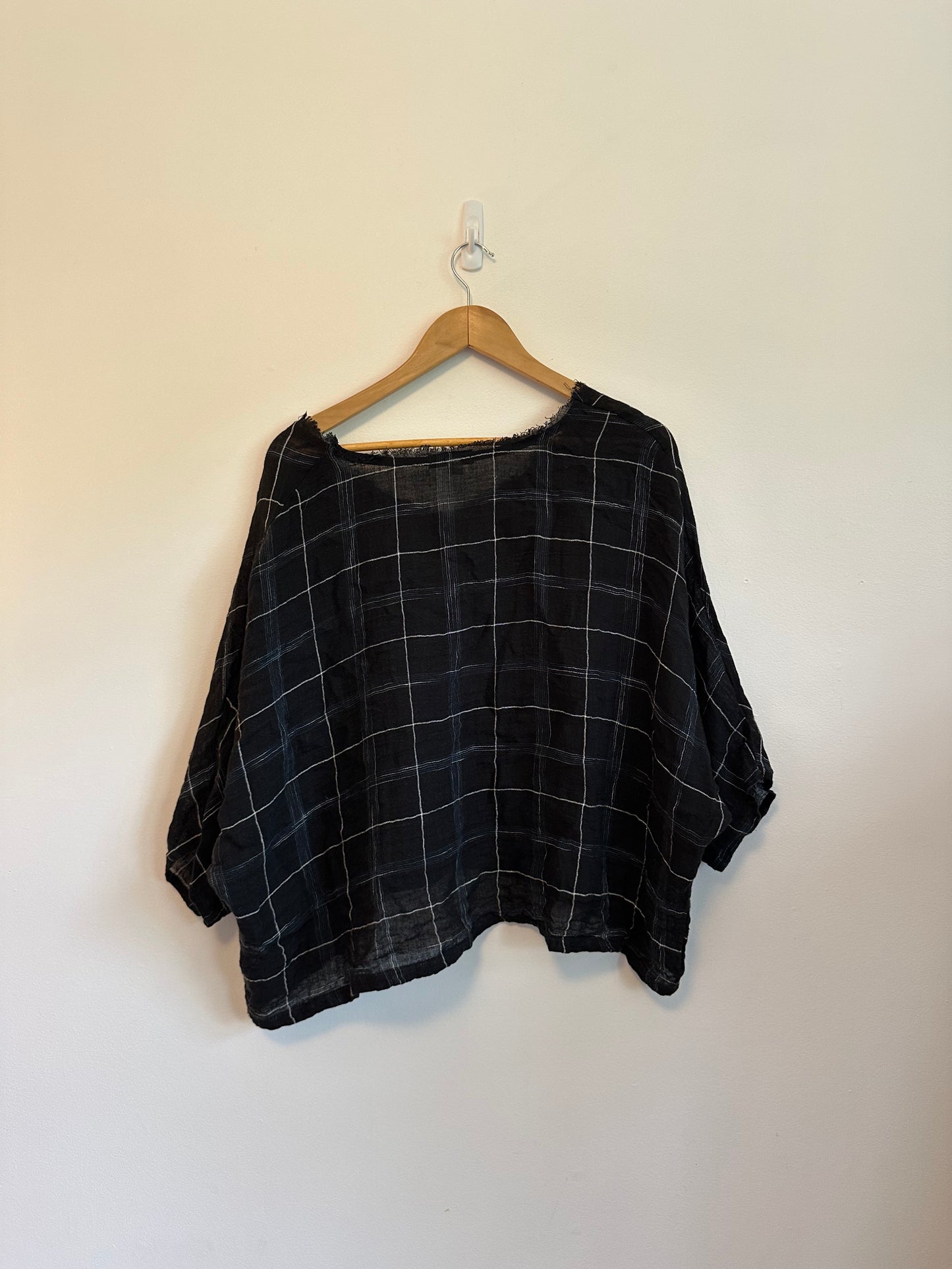 Artists & Revolutionaries Linen Windowpane Top