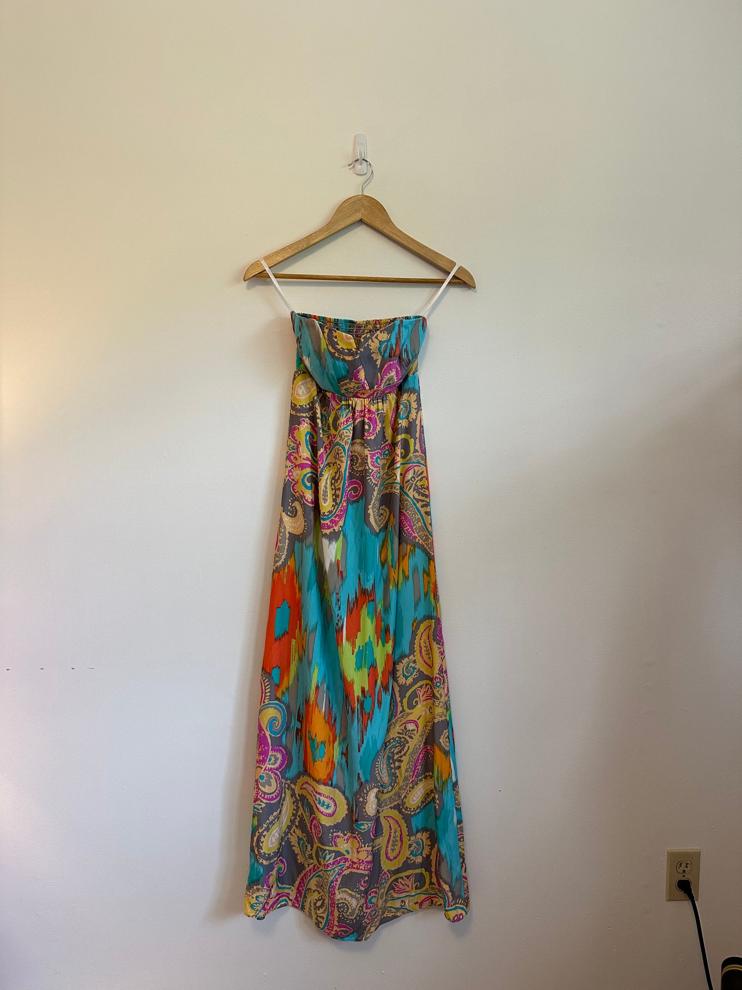 Alice and Trixie Fontaine Print Silk Maxi Dress | Size XS