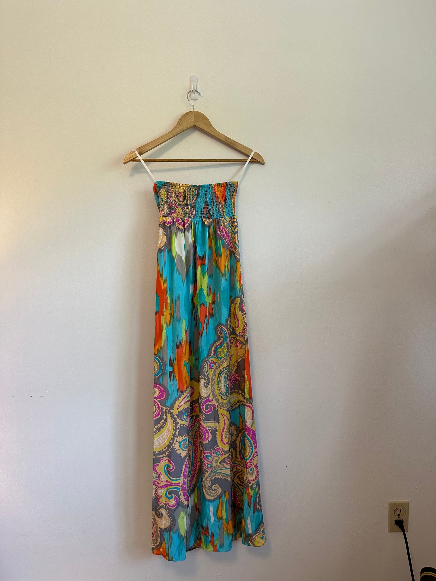 Alice and Trixie Fontaine Print Silk Maxi Dress | Size XS