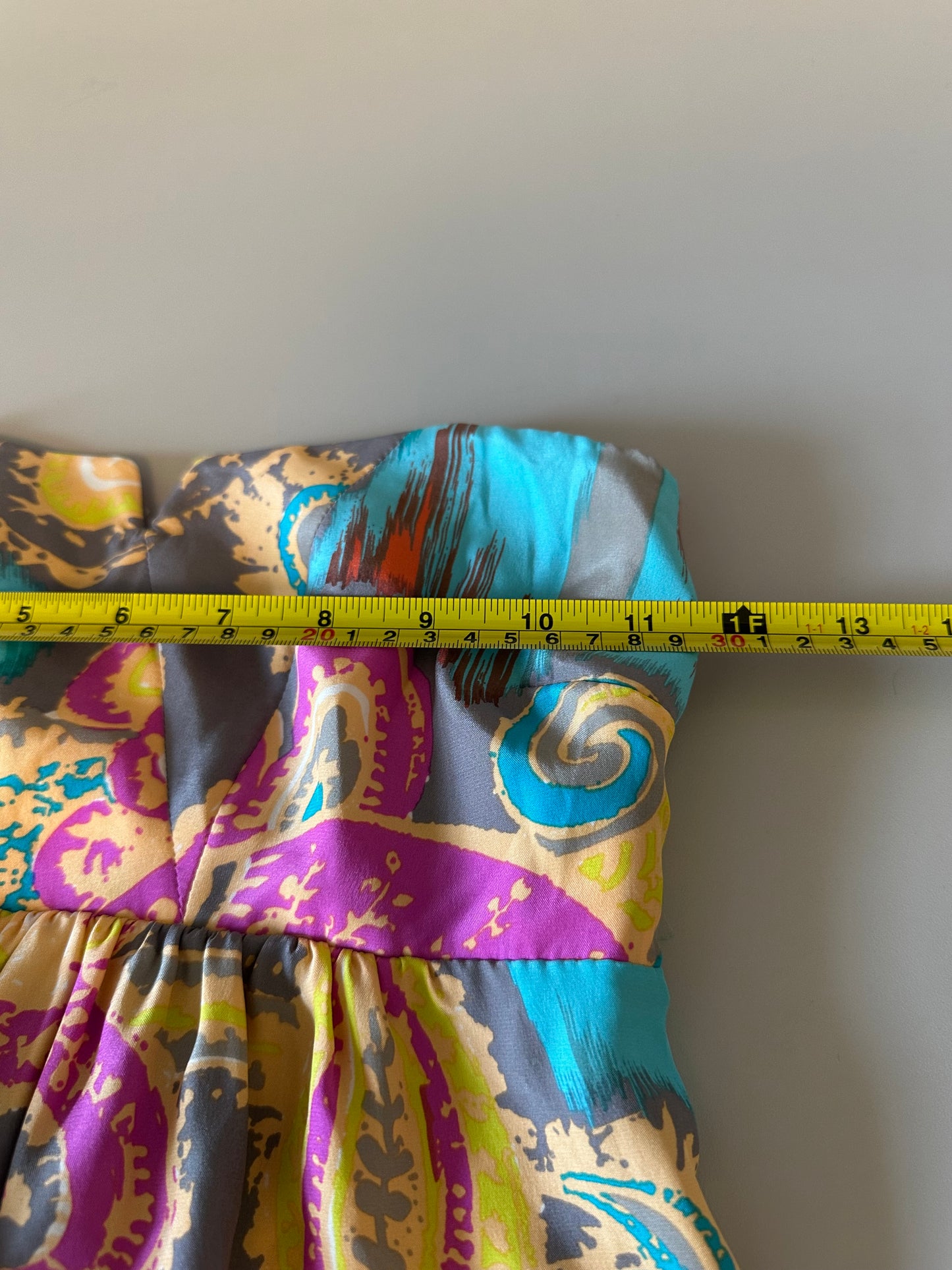 Alice and Trixie Fontaine Print Silk Maxi Dress | Size XS