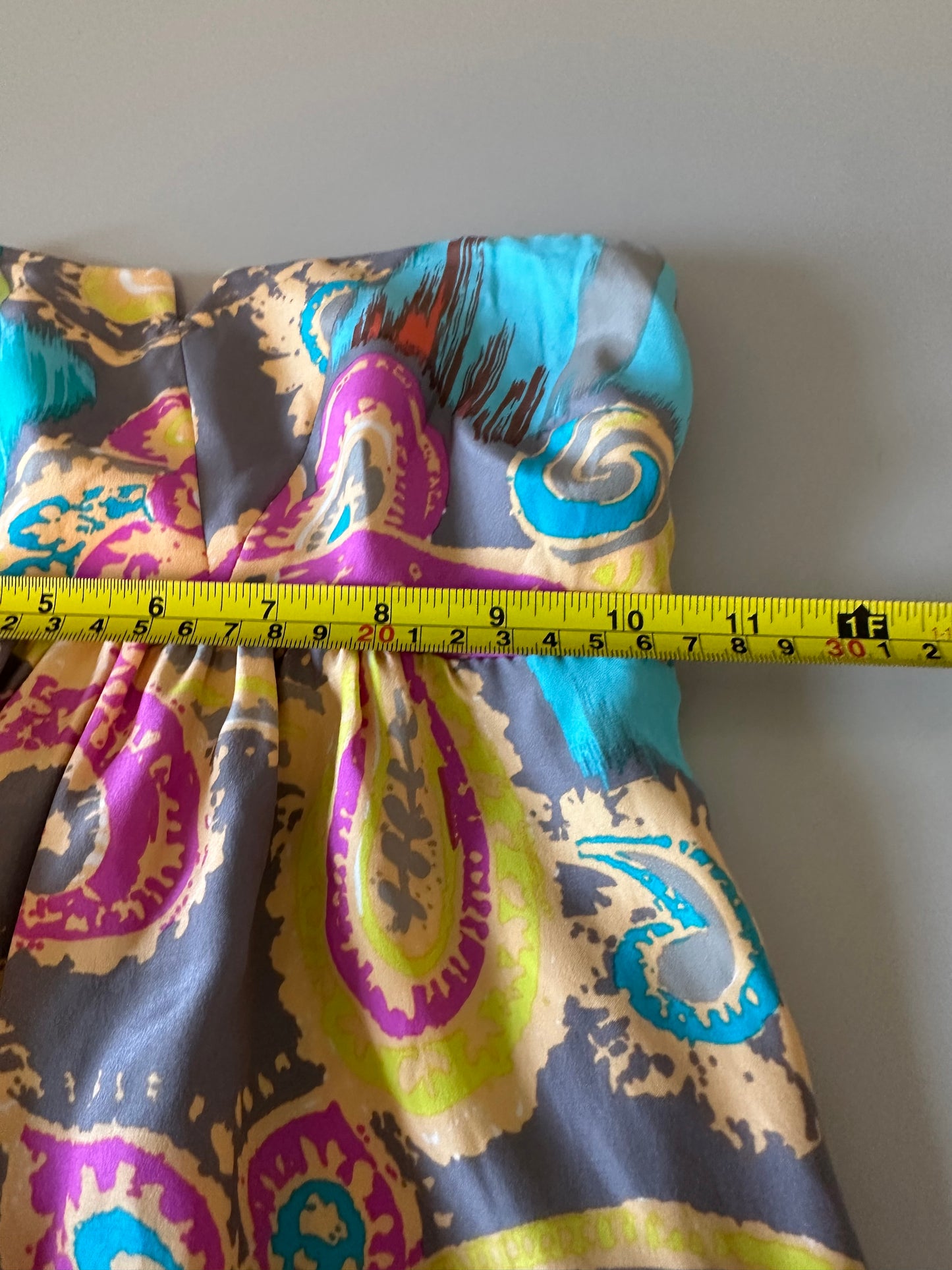Alice and Trixie Fontaine Print Silk Maxi Dress | Size XS