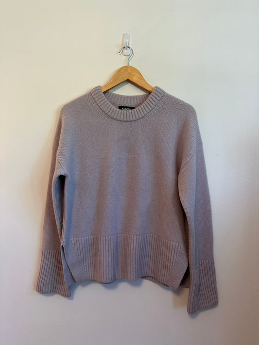 Naadam 100% Cashmere Lilac Purple Side Slit Sweater | Size Medium