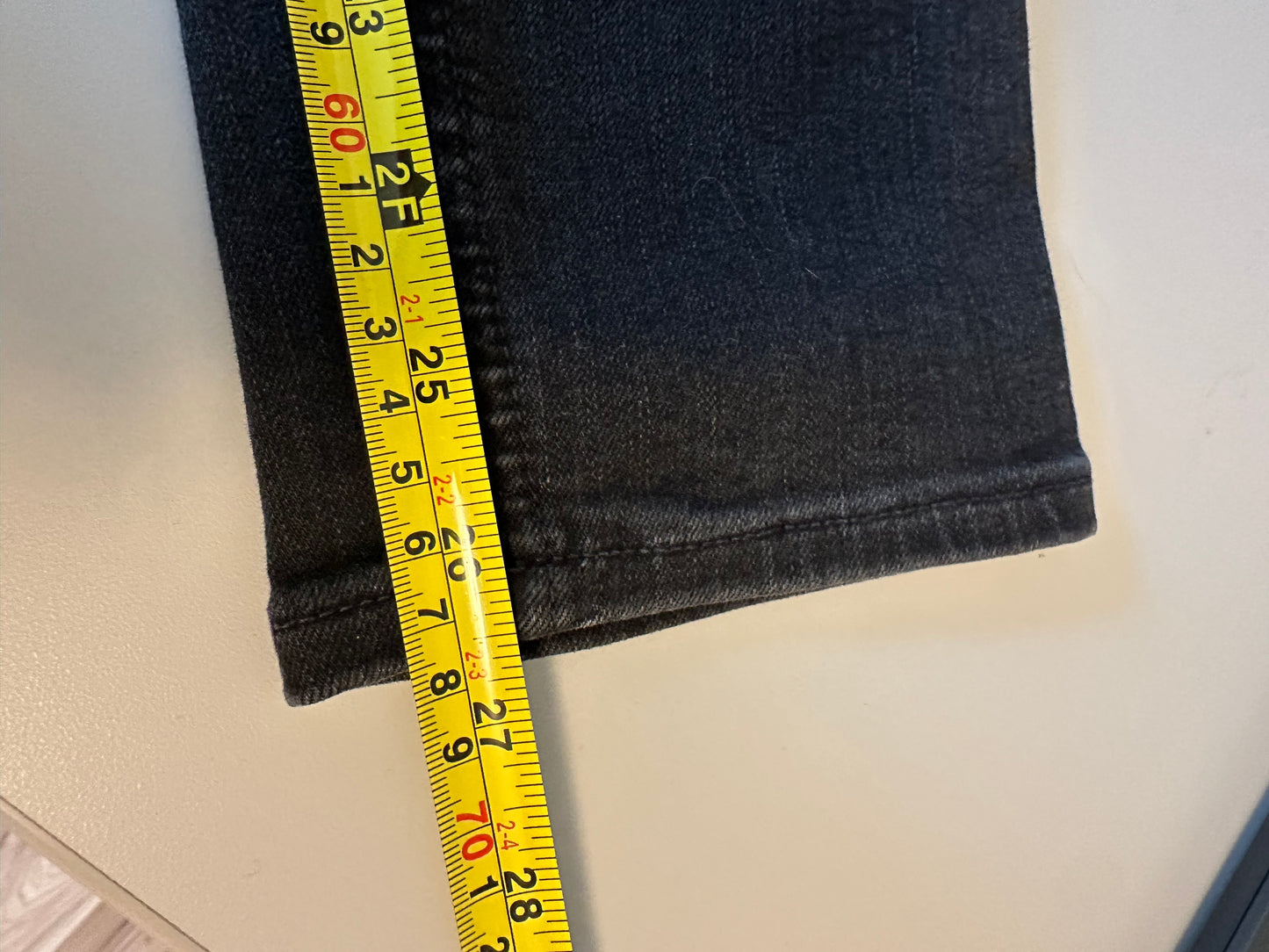 Paige Margot Front Yoke High Waist Ankle Skinny Jeans in Black | Size 27