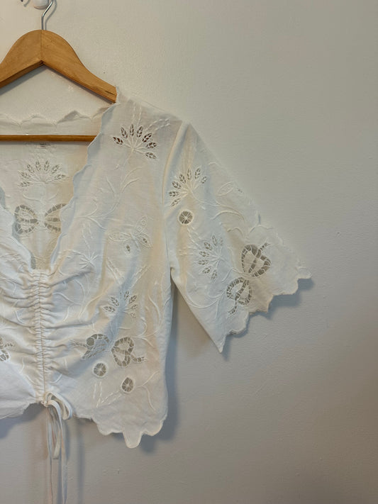 Mother The Social Butterfly Top in Take A Bow | Size XS