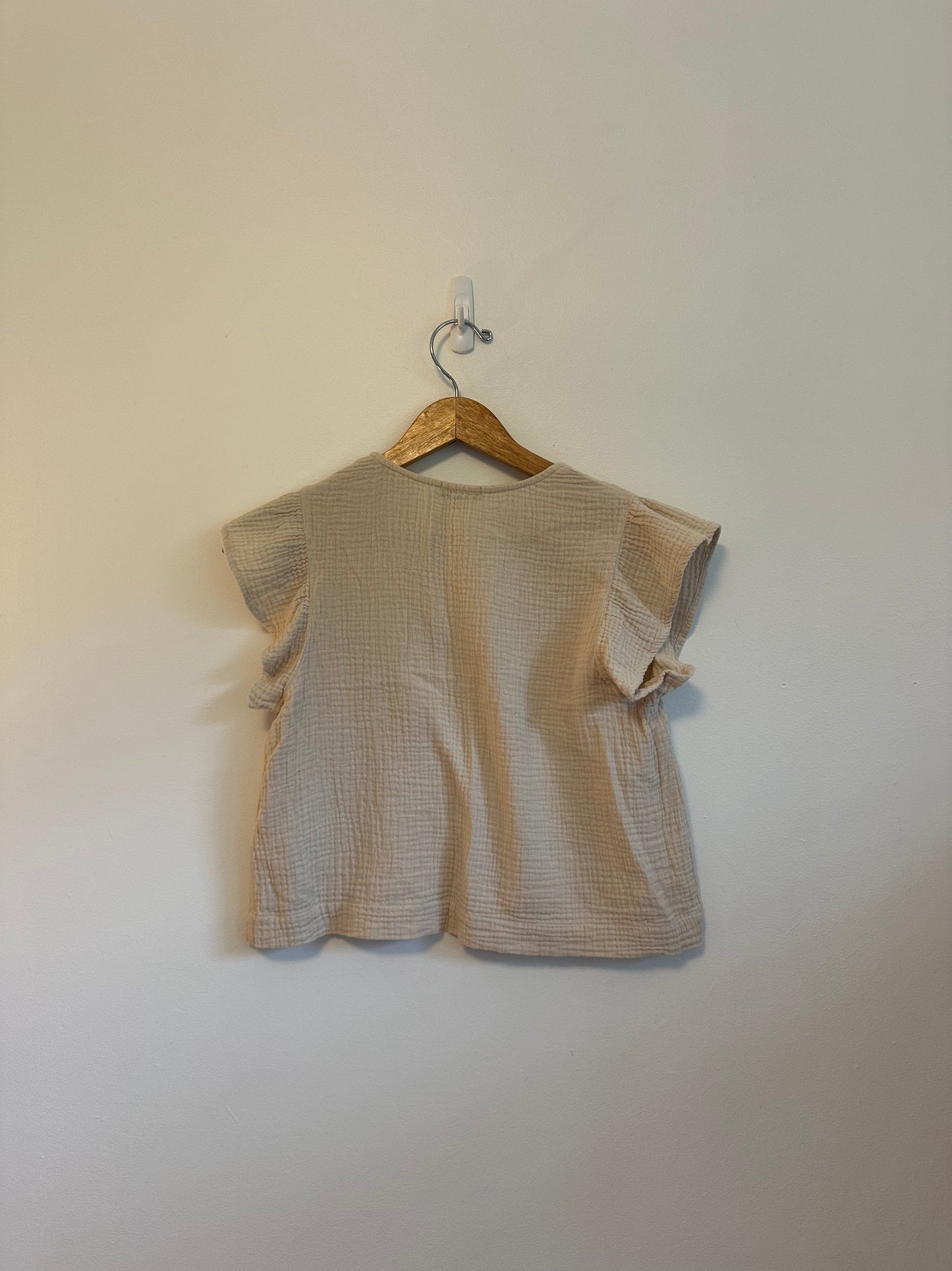 Rails Miley Cotton Gauze Top in Flax | Size XS