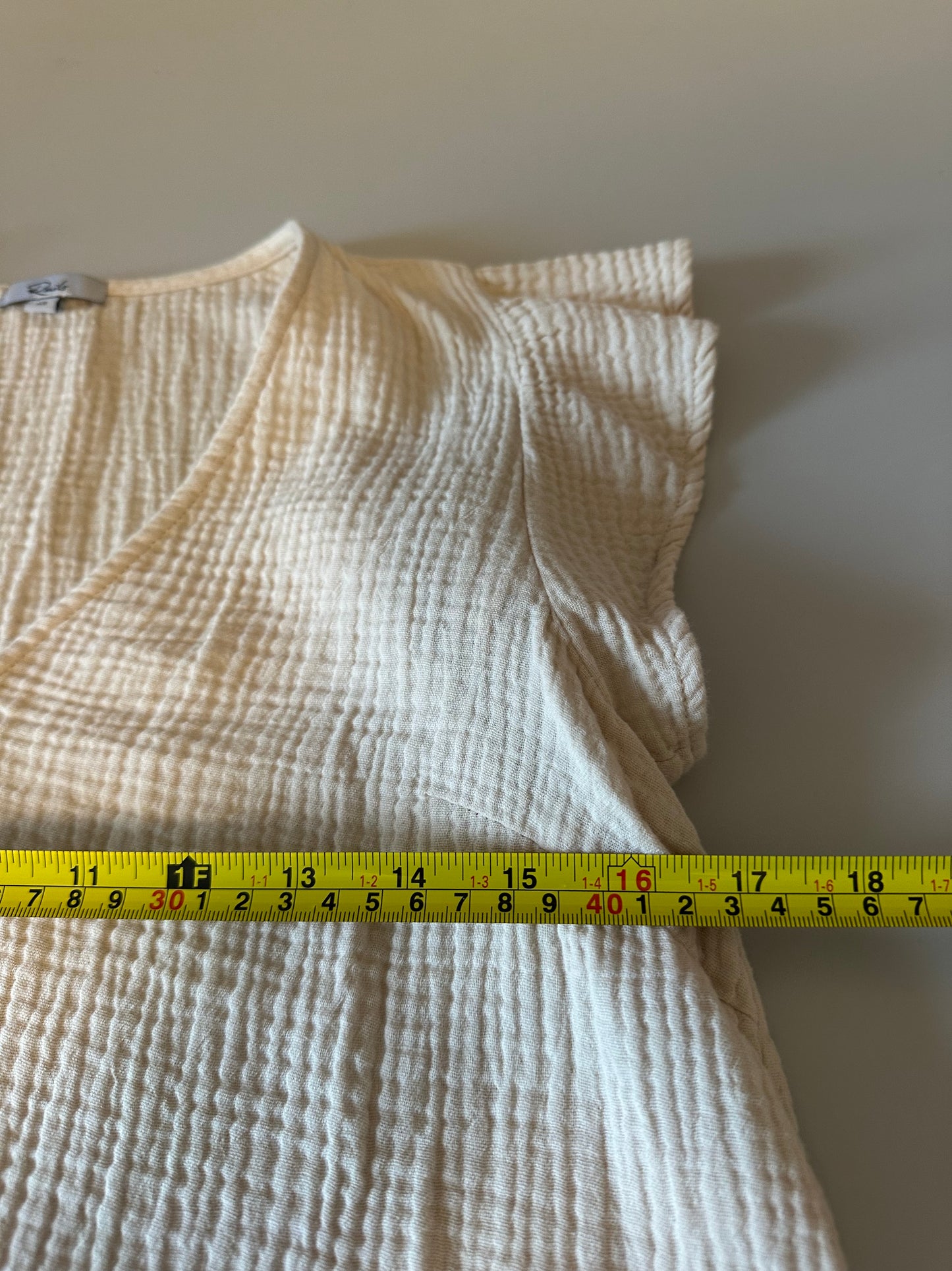 Rails Miley Cotton Gauze Top in Flax | Size XS