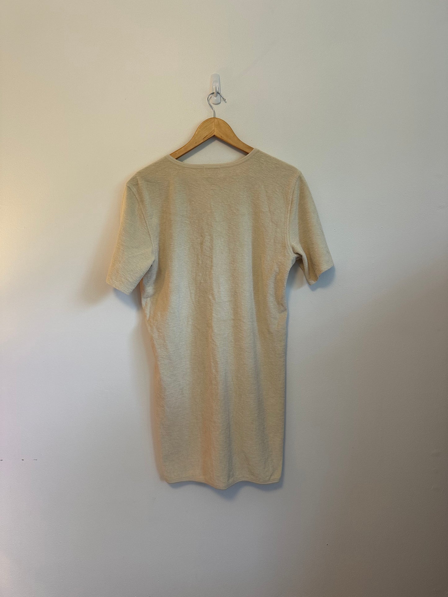 Nation LTD Kahlani Cover Up Dress in Cream Terry Cloth | Size Small