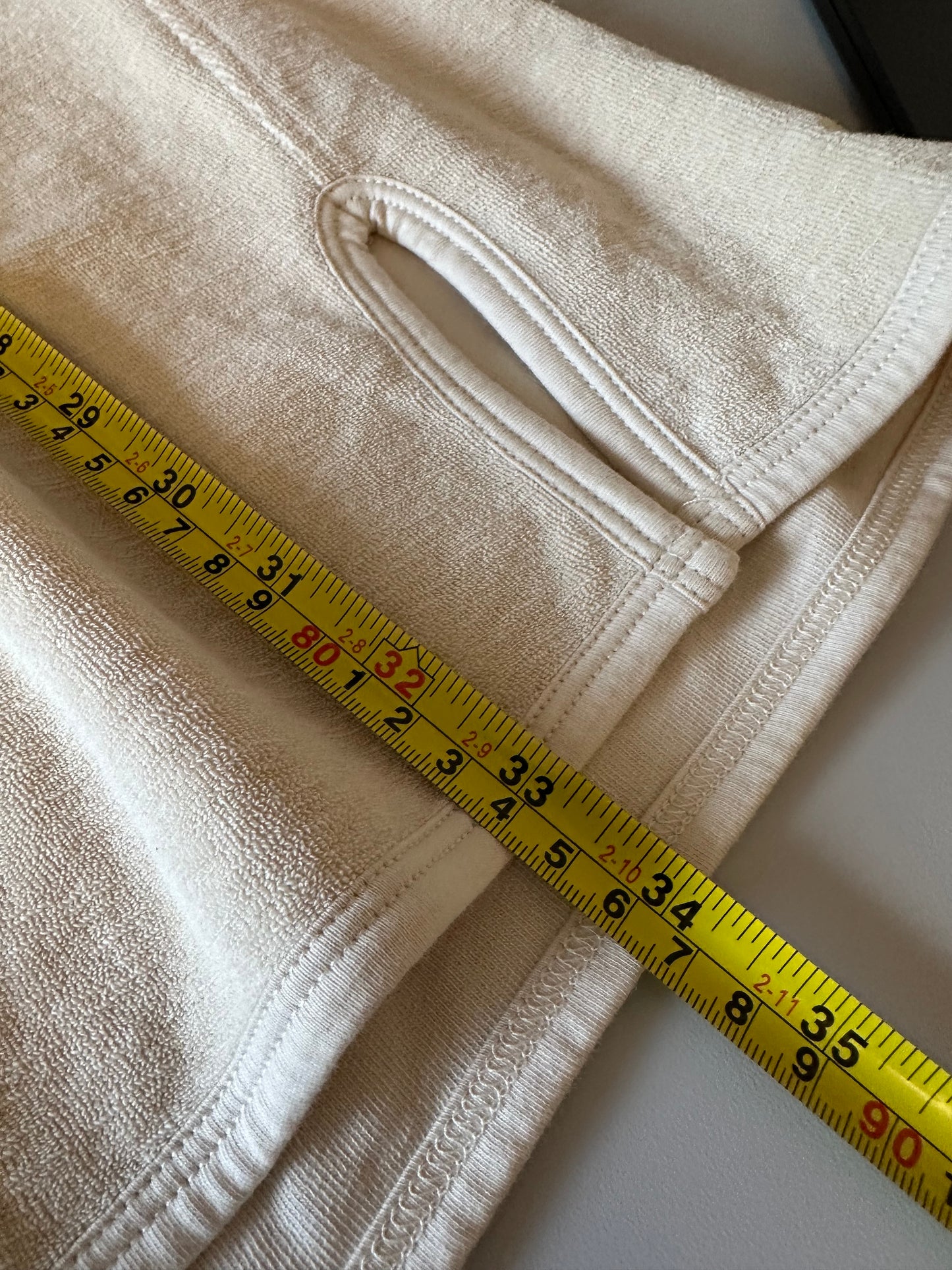 Nation LTD Kahlani Cover Up Dress in Cream Terry Cloth | Size Small