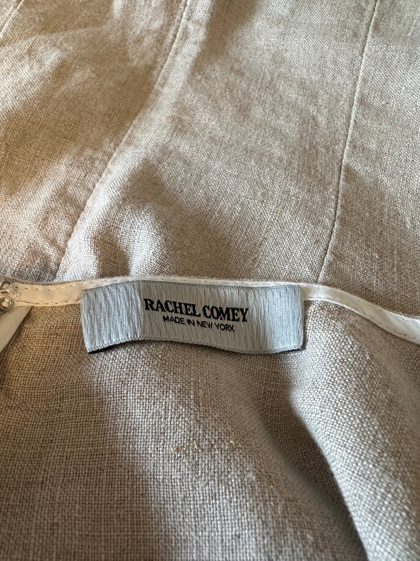 Rachel Comey Frankfurt Linen Mini Dress in Natural | Size 4