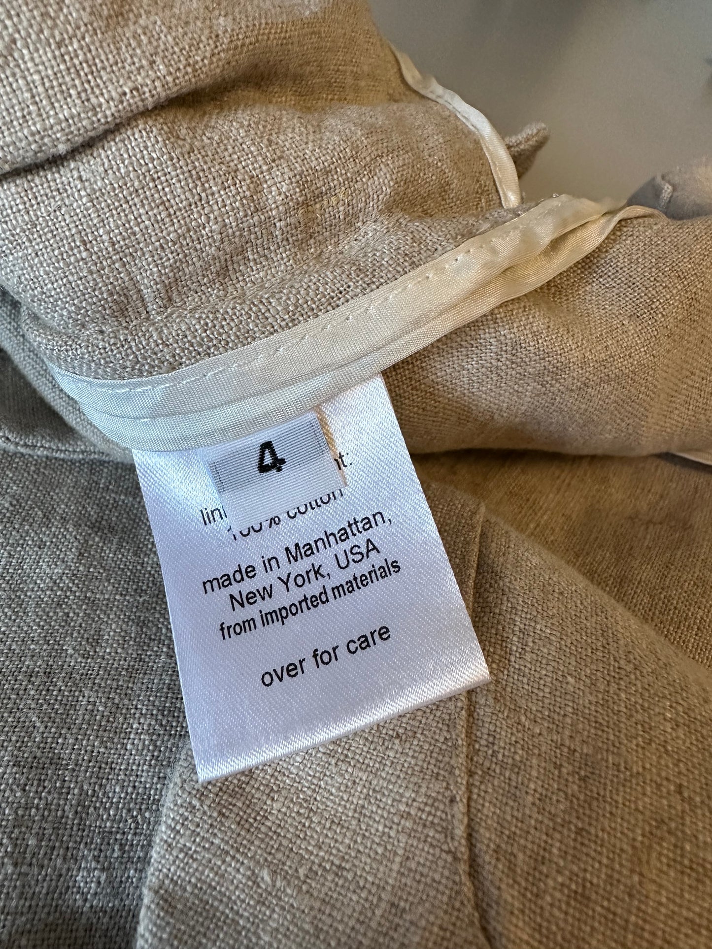Rachel Comey Frankfurt Linen Mini Dress in Natural | Size 4