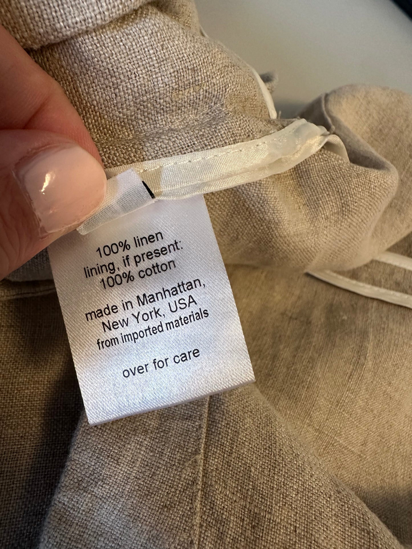 Rachel Comey Frankfurt Linen Mini Dress in Natural | Size 4