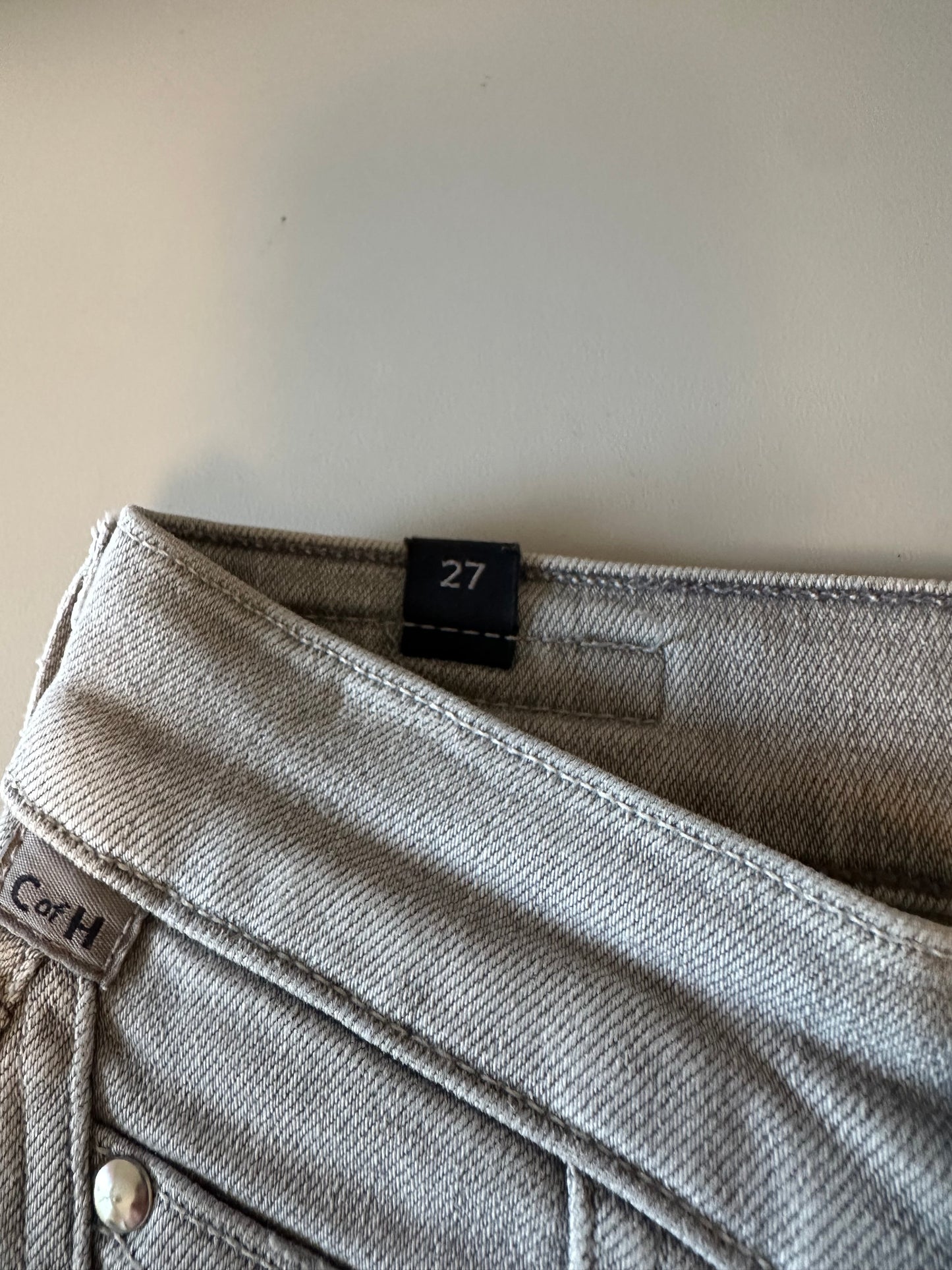 Citizens of Humanity Rocket Crop Light Gray High Rise Skinny Jeans | Size 27