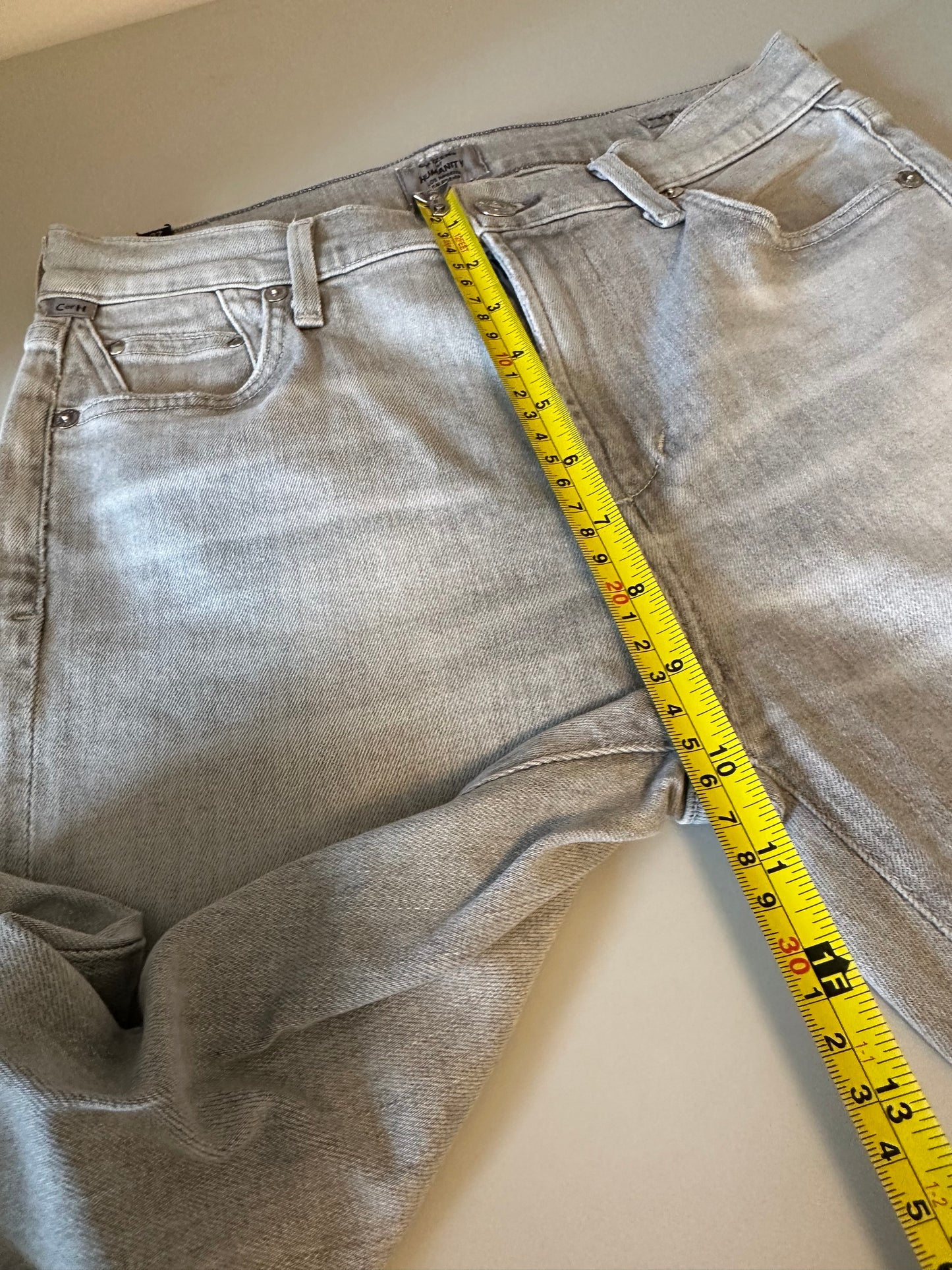 Citizens of Humanity Rocket Crop Light Gray High Rise Skinny Jeans | Size 27