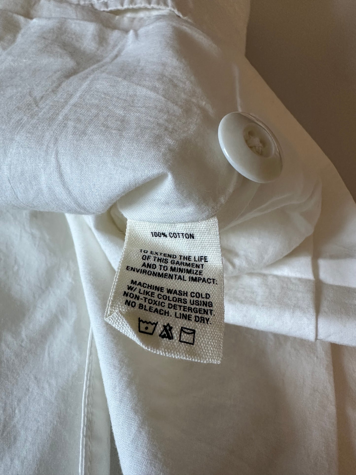 Alex Mill White Cotton Twill Blazer | Size Small