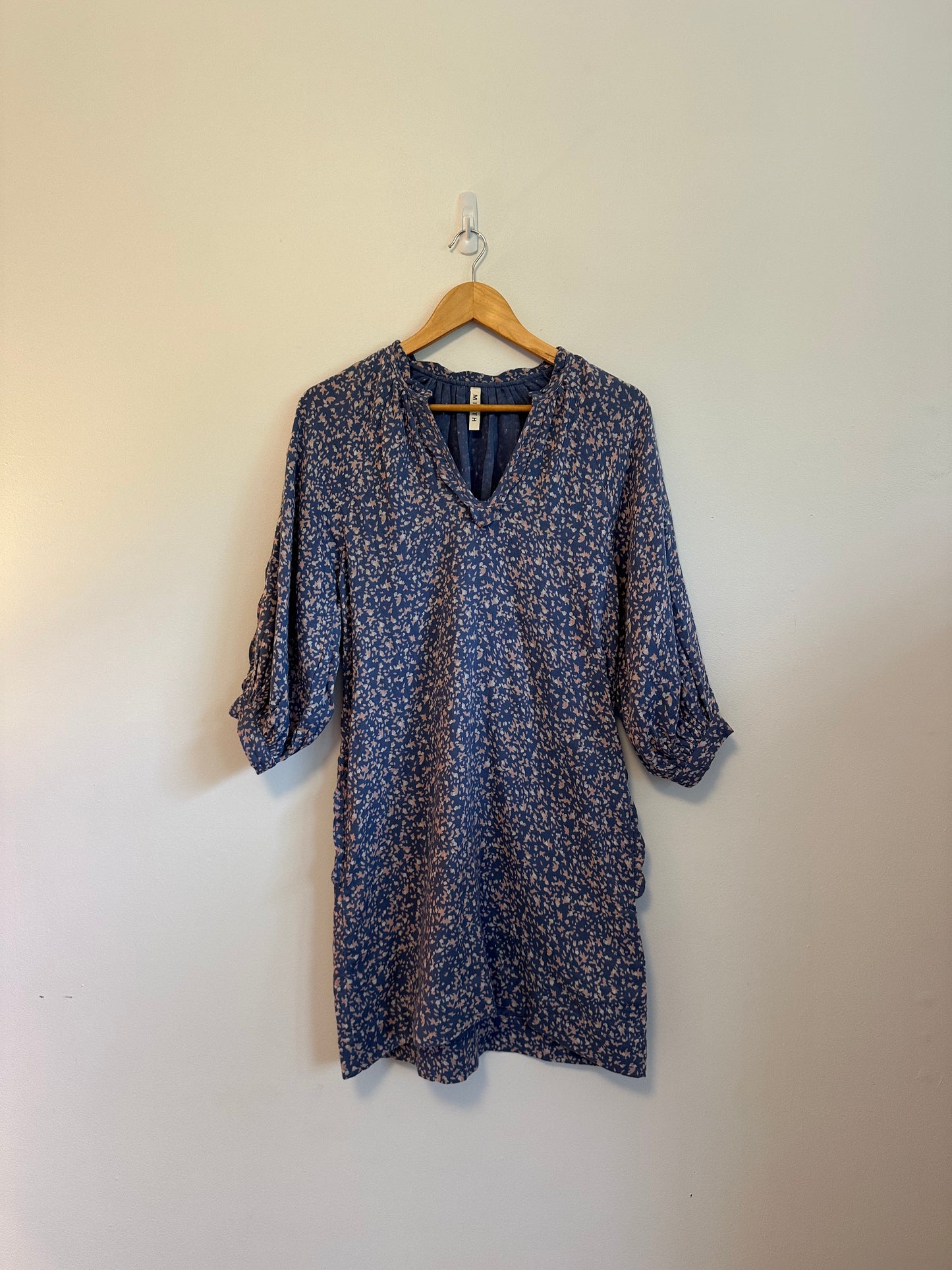 Mirth Palm Springs Mini Dress in Blue Floral | Size XS