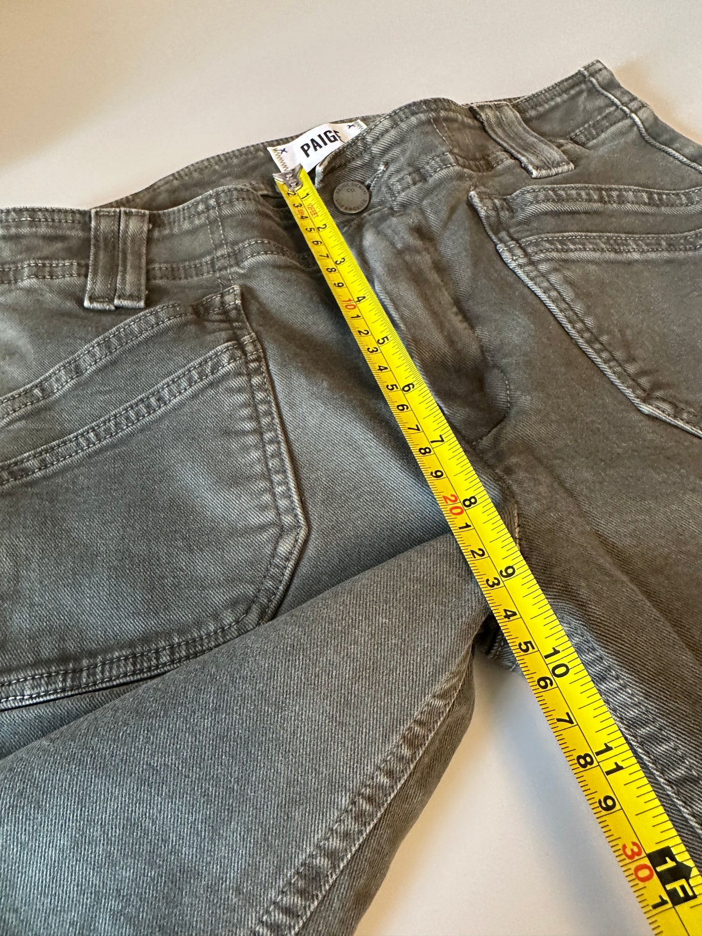 Paige Verdugo Ankle Dark Green Skinny Jeans | Size 27