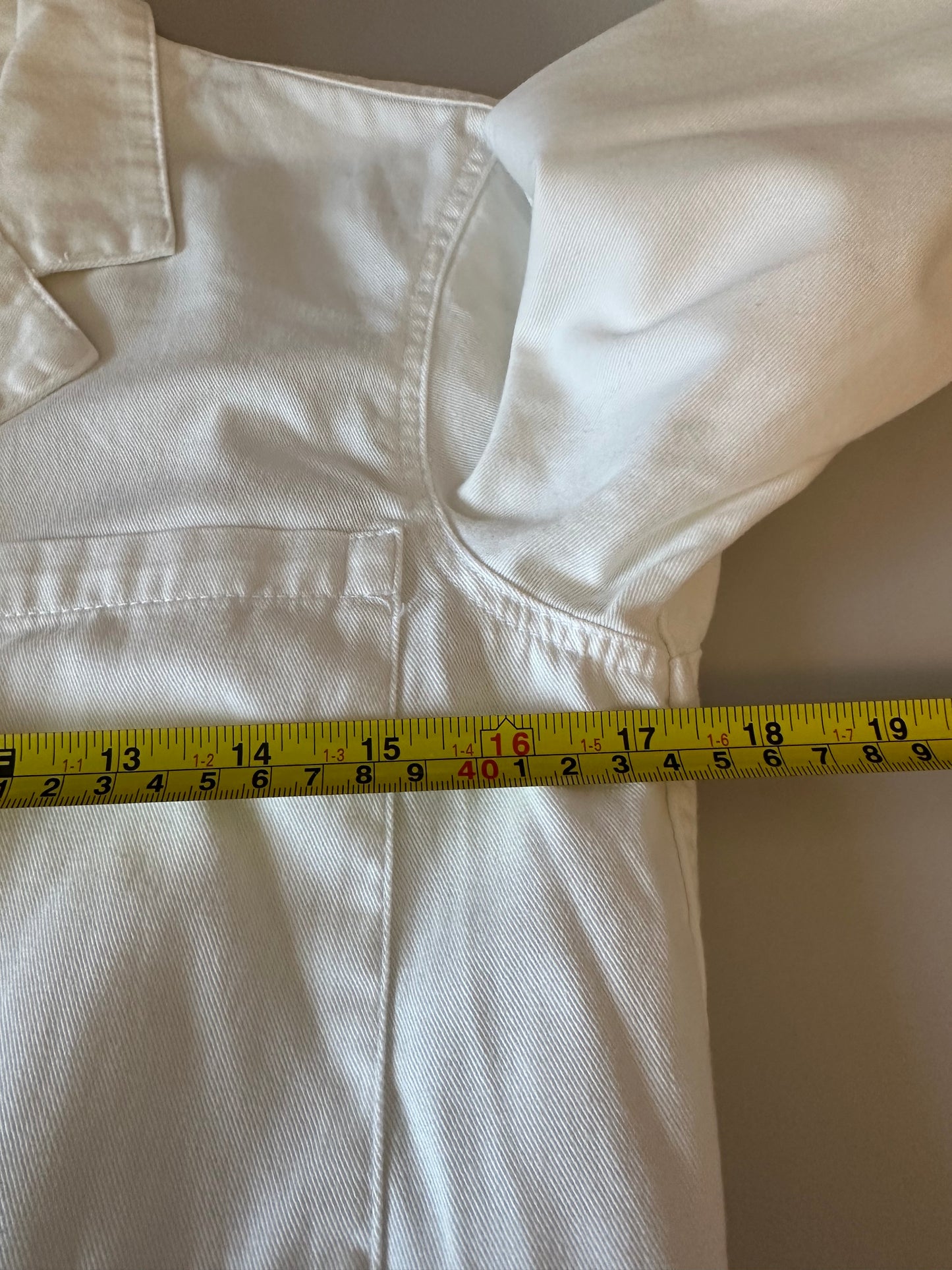 Xirena Long Sleeve Button Front Romper in White Cotton | Size XS