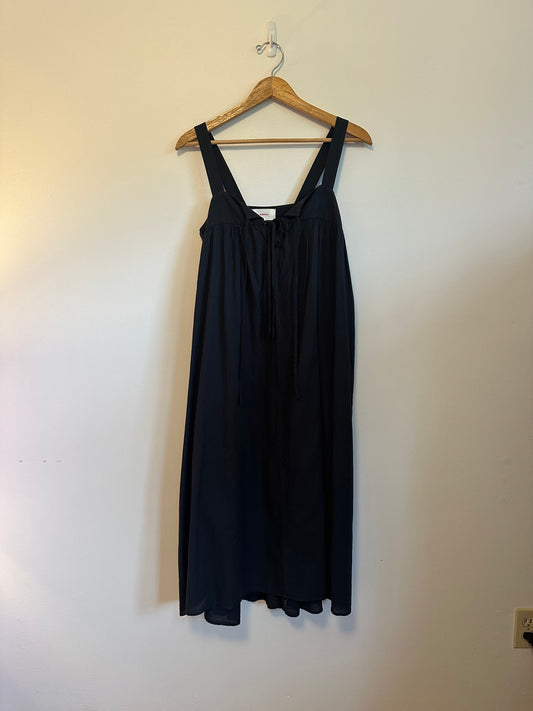 Xirena Kynsley Dress in Black Cotton Poplin | Size XS