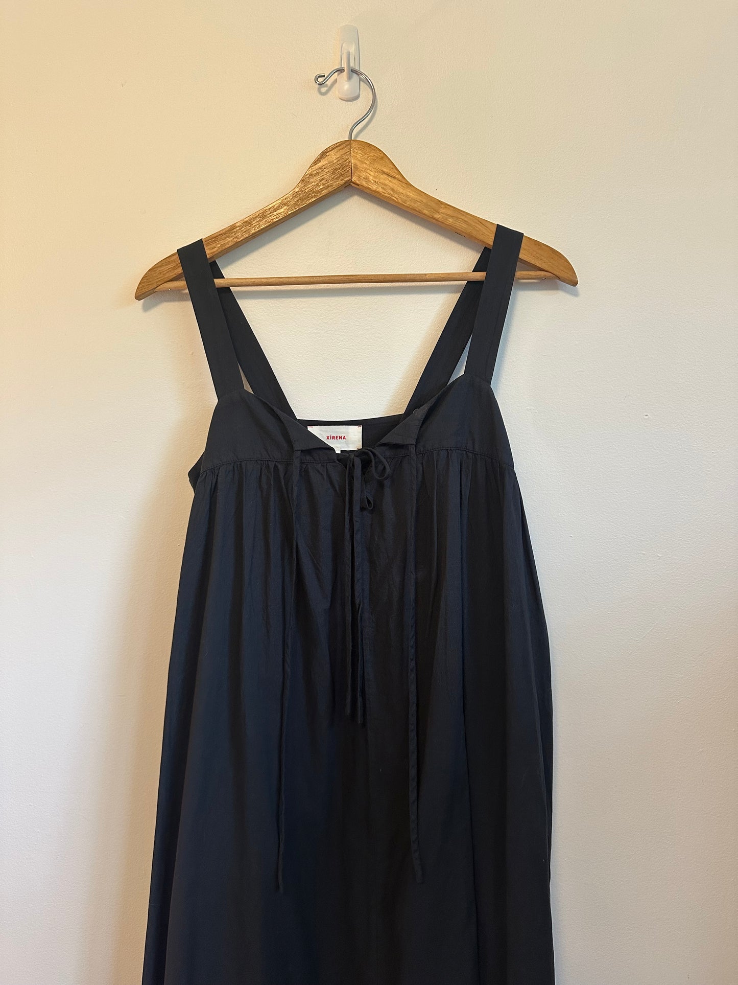 Xirena Kynsley Dress in Black Cotton Poplin | Size XS