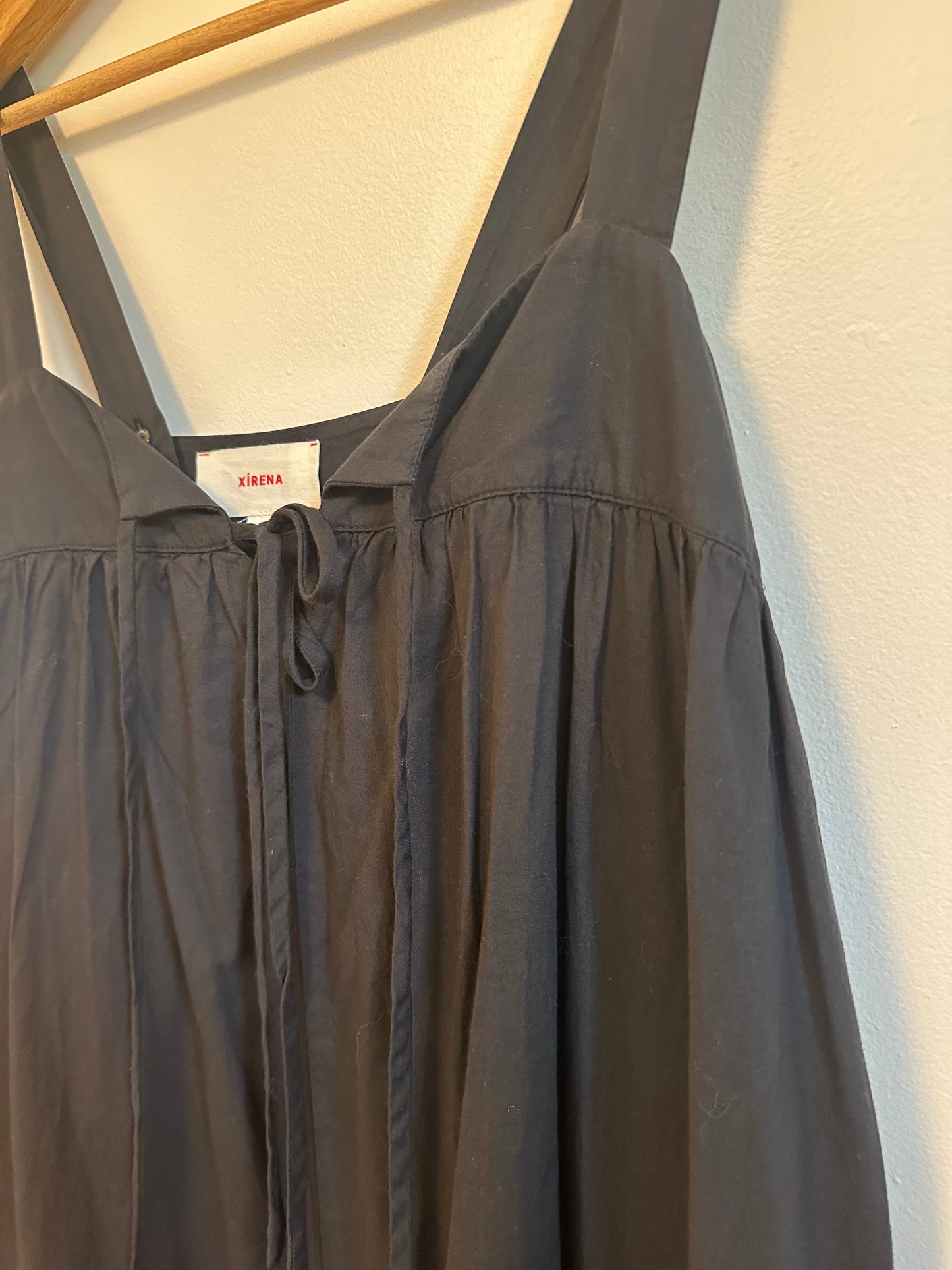 Xirena Kynsley Dress in Black Cotton Poplin | Size XS