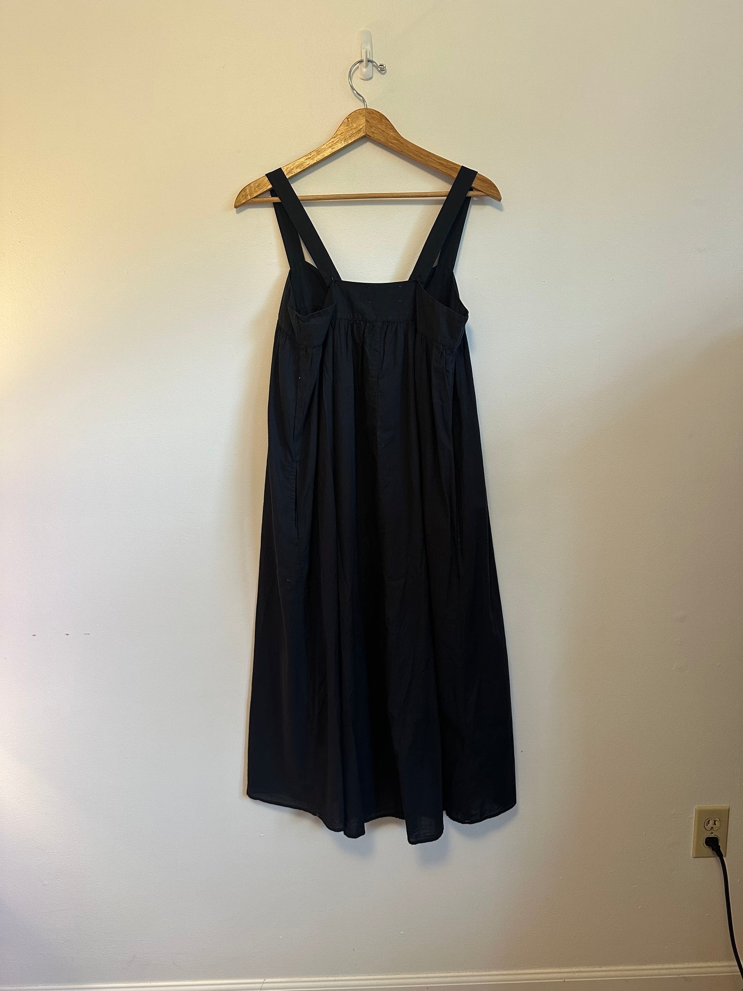 Xirena Kynsley Dress in Black Cotton Poplin | Size XS