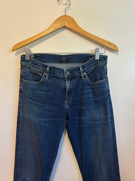 Citizens of Humanity Emannuelle Slim Bootcut Jeans in Dark Wash | Size 28