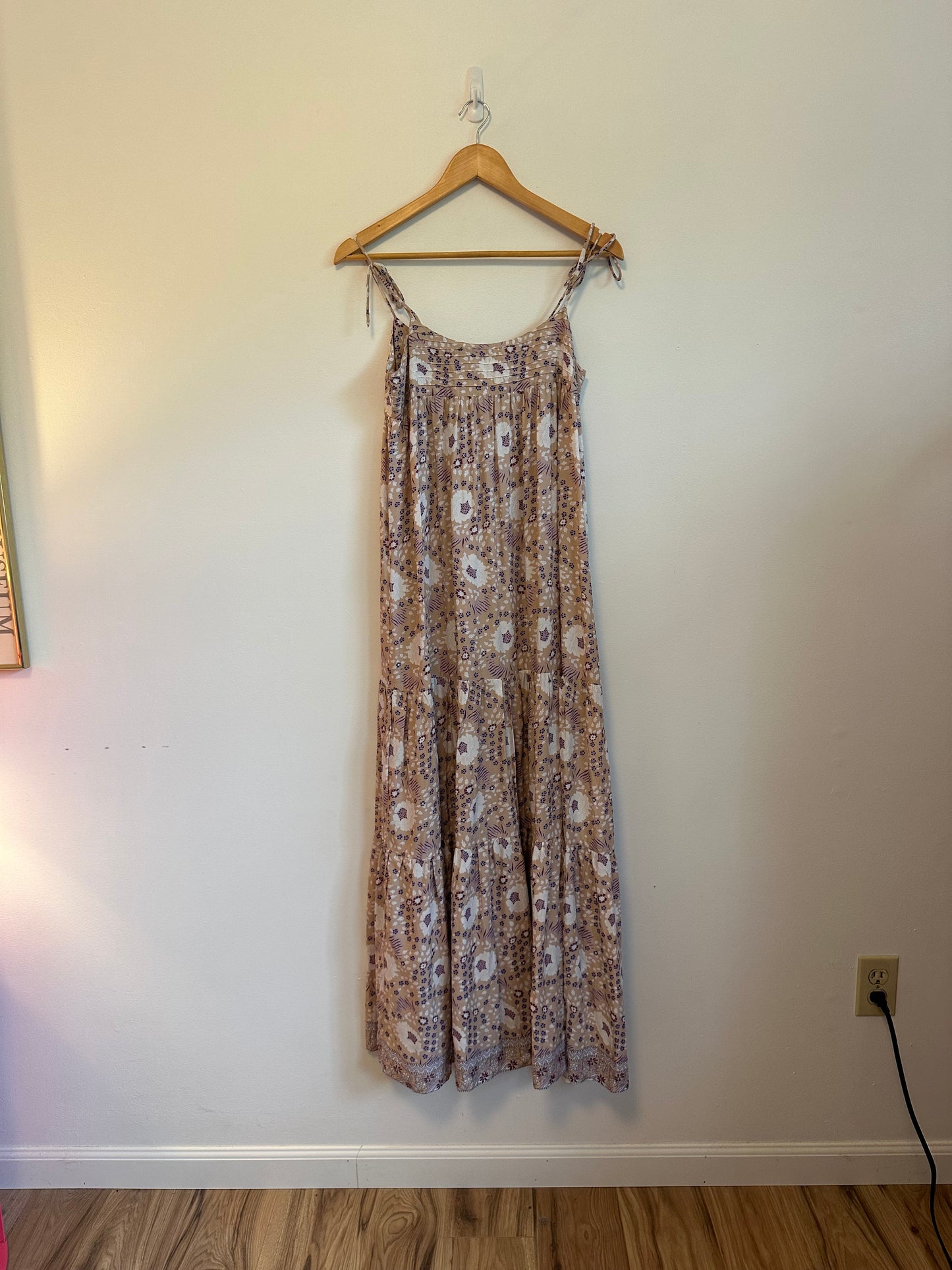Natalie Martin Melanie Dress in Vintage Flowers Amethyst | Size XS