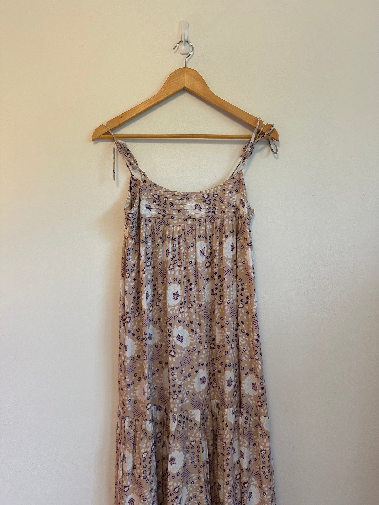 Natalie Martin Melanie Dress in Vintage Flowers Amethyst | Size XS