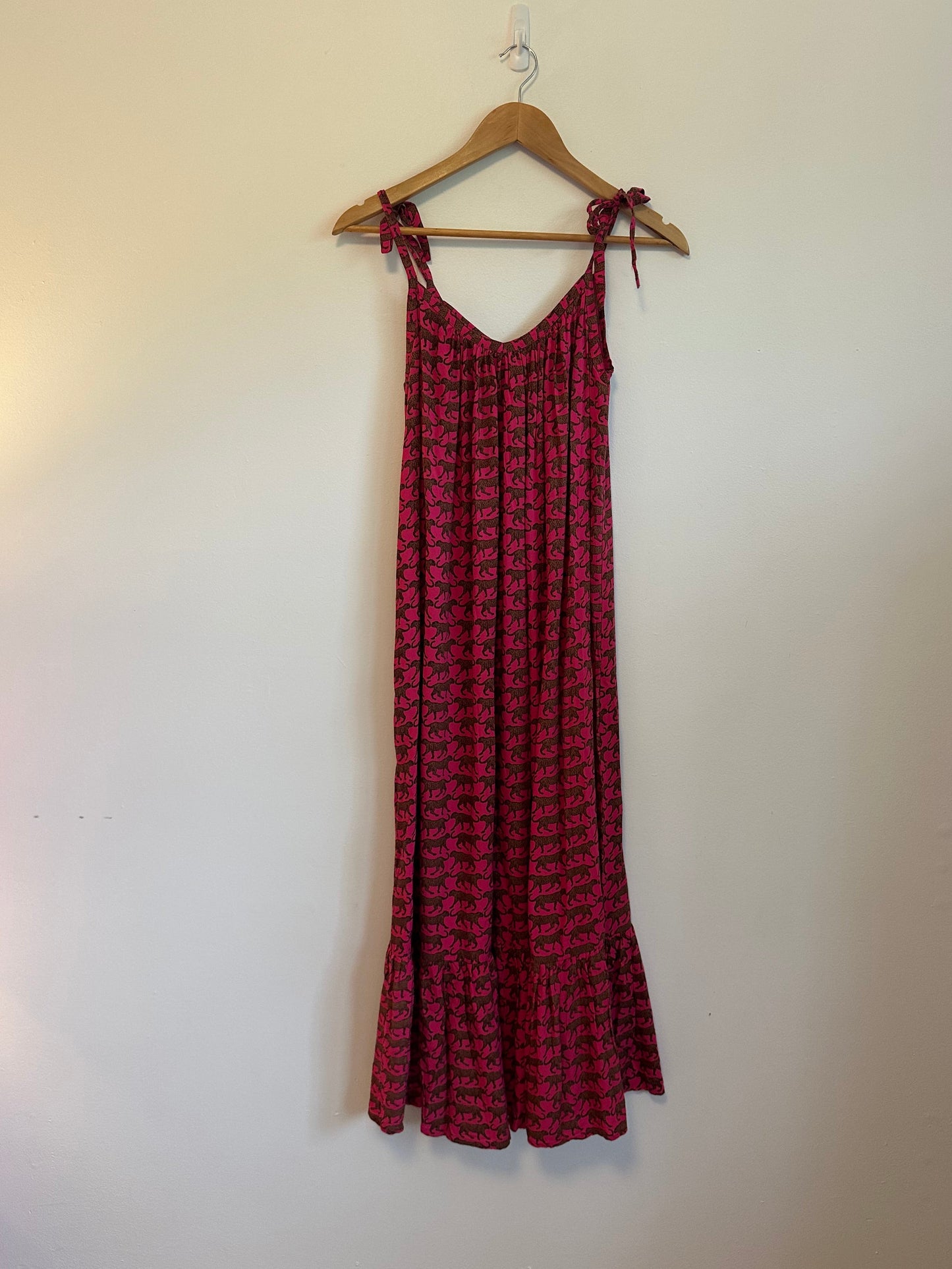 Emerson Fry India Summer Dress in Pink Cheetah | Size XS/S
