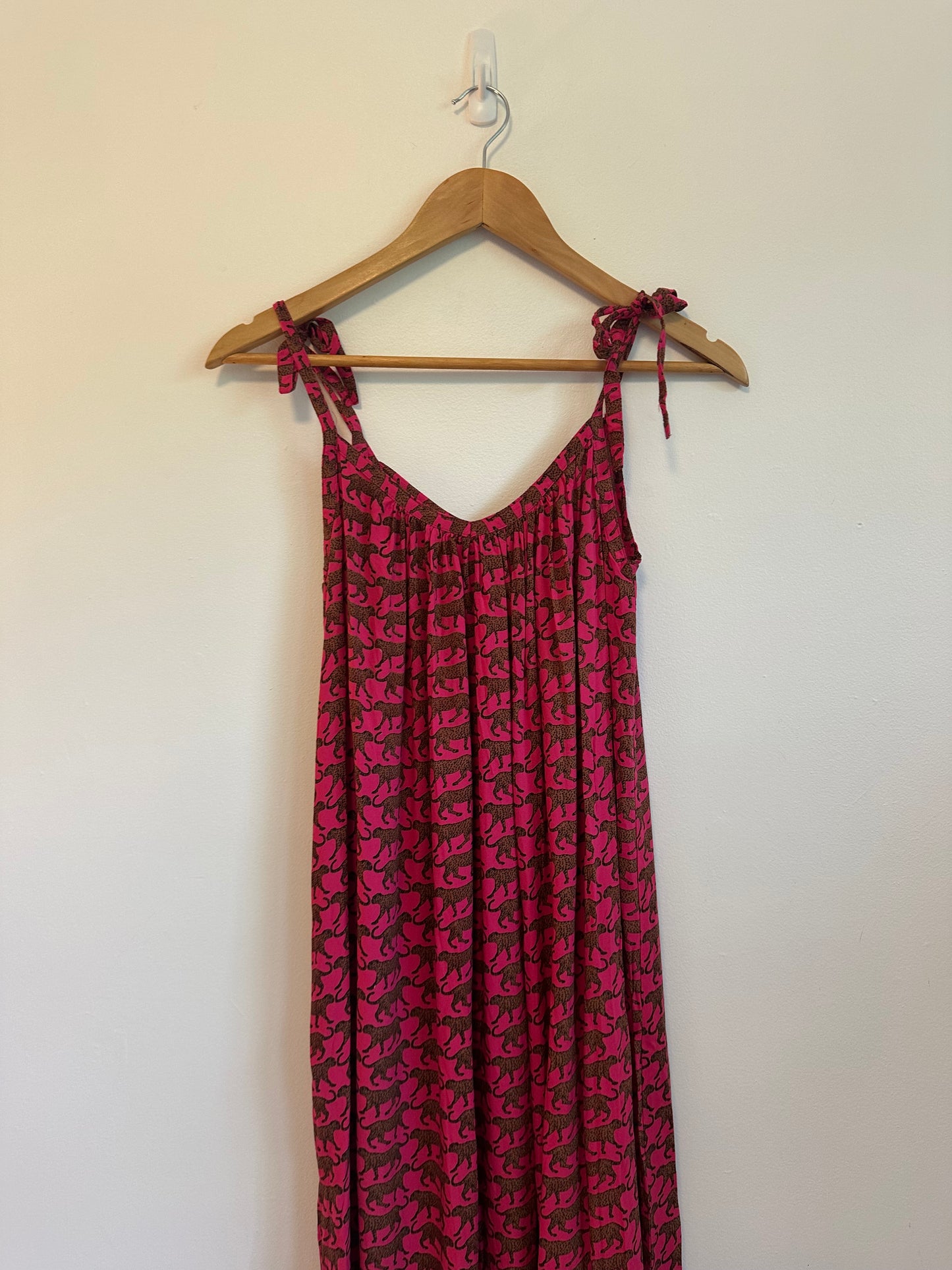 Emerson Fry India Summer Dress in Pink Cheetah | Size XS/S