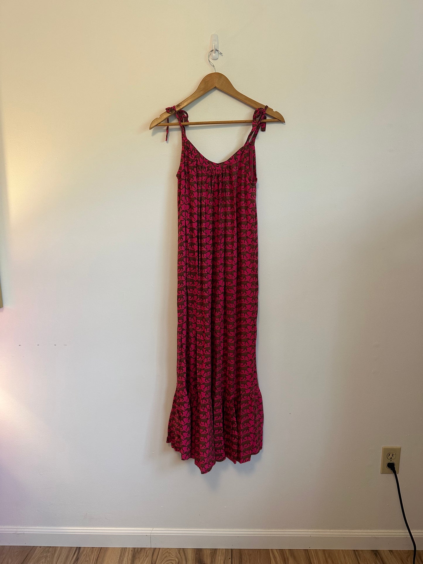 Emerson Fry India Summer Dress in Pink Cheetah | Size XS/S
