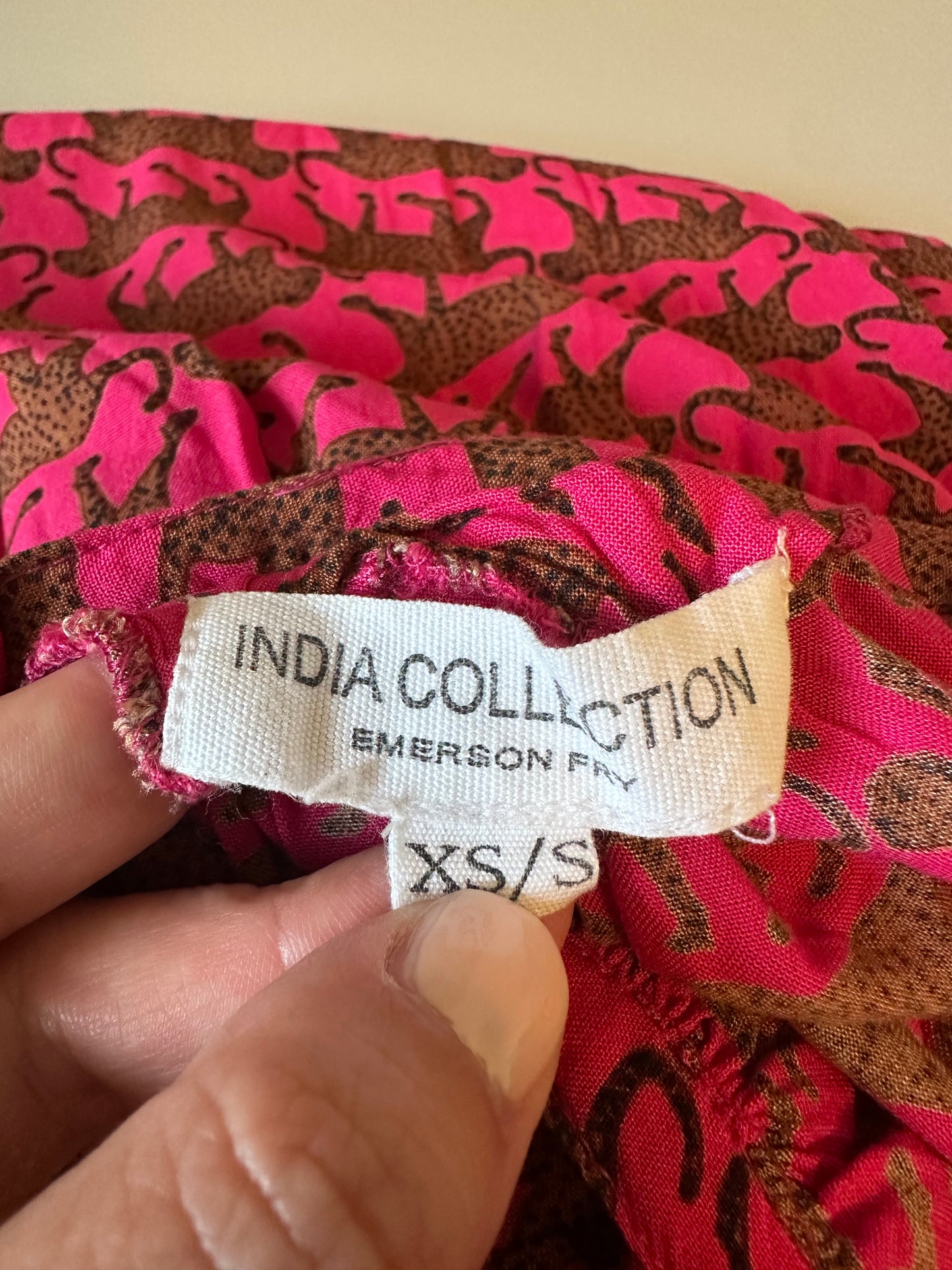 Emerson Fry India Summer Dress in Pink Cheetah | Size XS/S