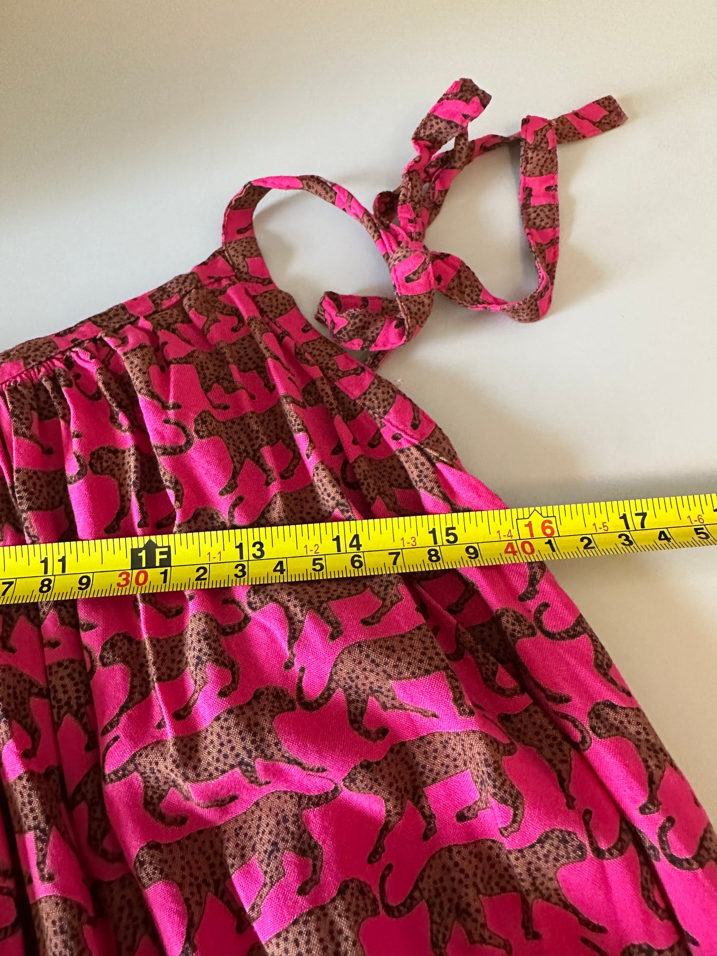 Emerson Fry India Summer Dress in Pink Cheetah | Size XS/S