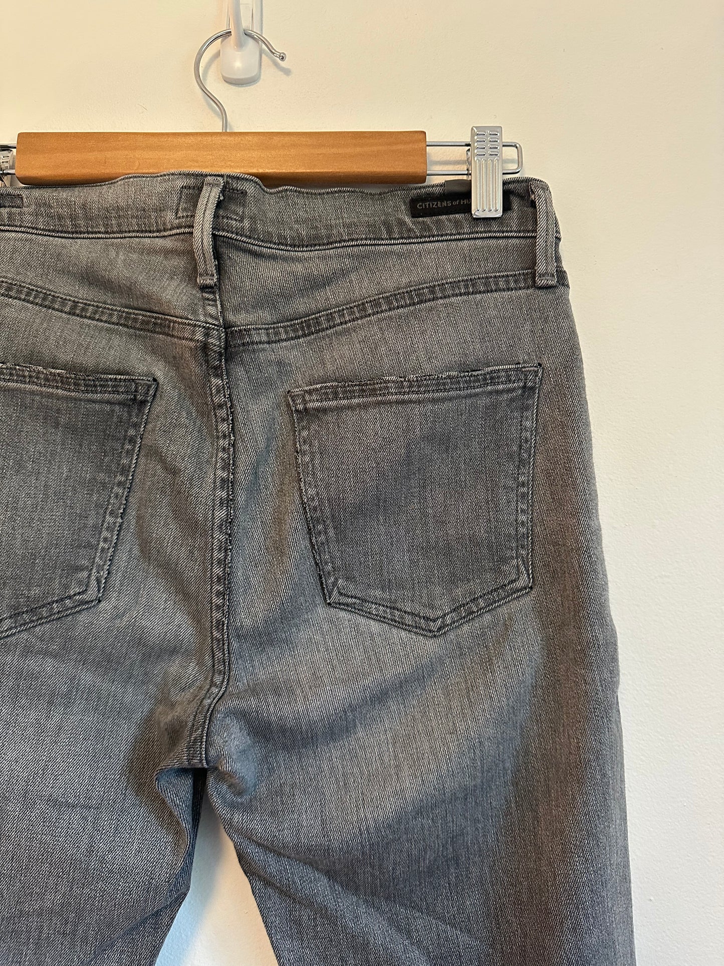 Citizens of Humanity Rocket Crop Mid Rise Skinny Gray Jeans | Size 27