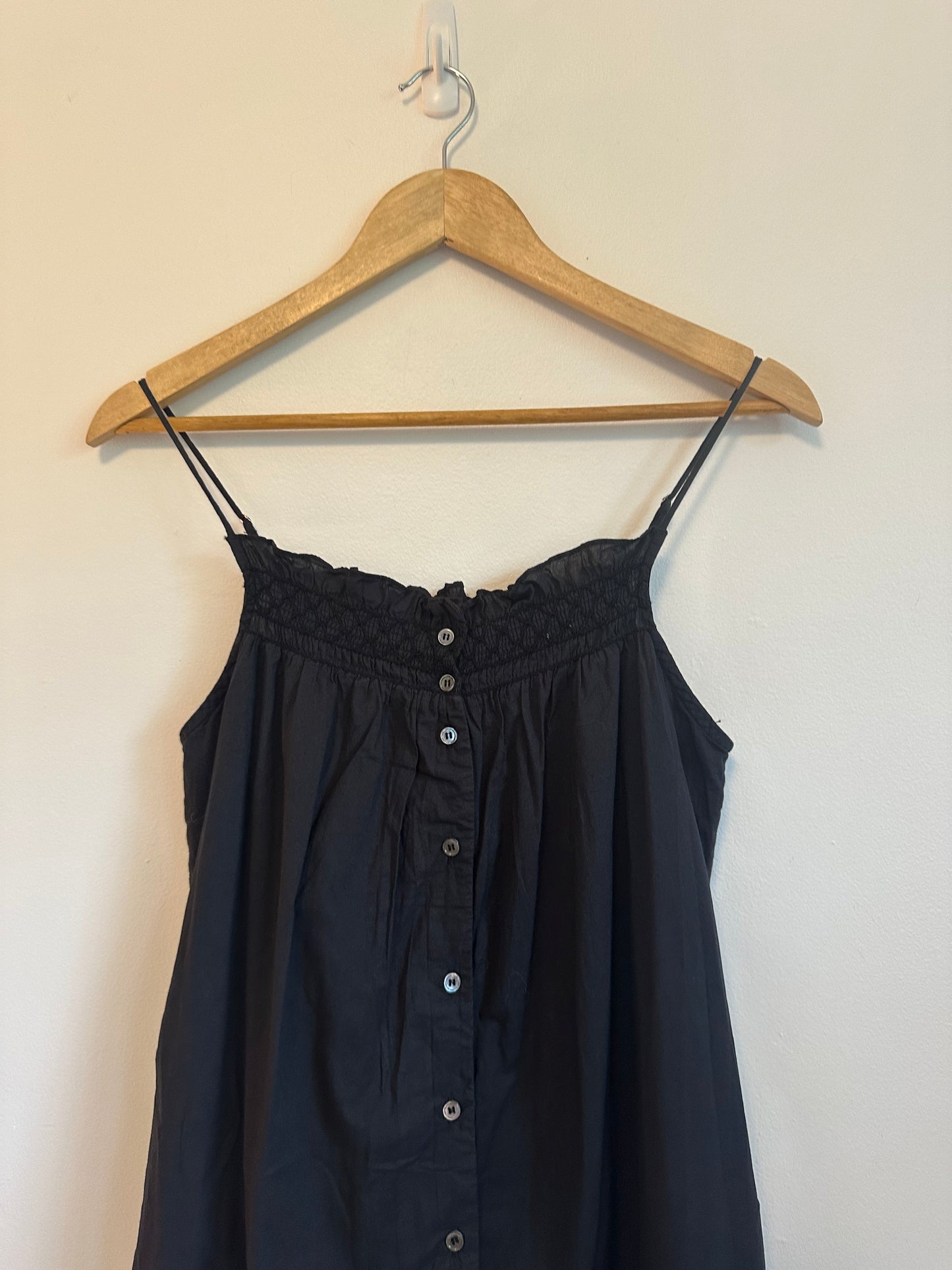 Xirena Tiggy Dress in Black Cotton Poplin | Size XS