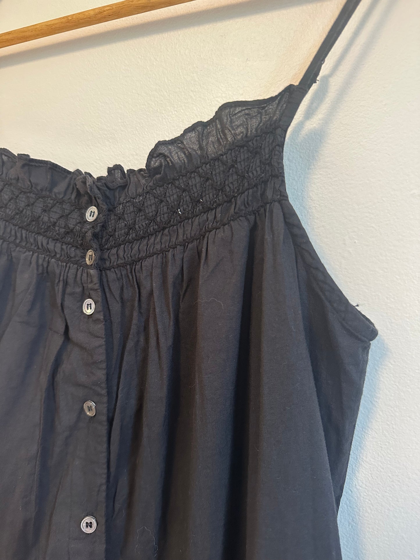 Xirena Tiggy Dress in Black Cotton Poplin | Size XS