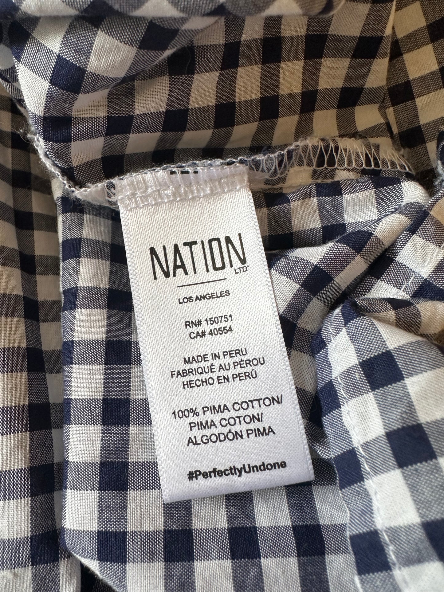 Nation Embry Gingham Sundress | Size Small