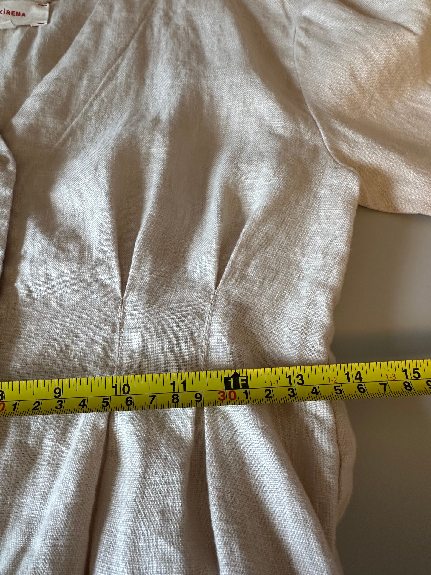 Xirena Tan Linen Lucy Button Front Dress | Size XS