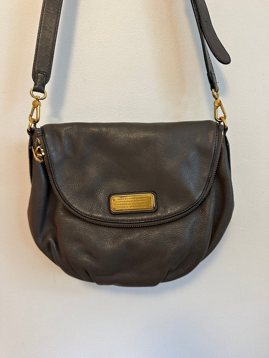 Marc by Marc Jacobs Classic Q Natasha Crossbody Bag in Gray Leather