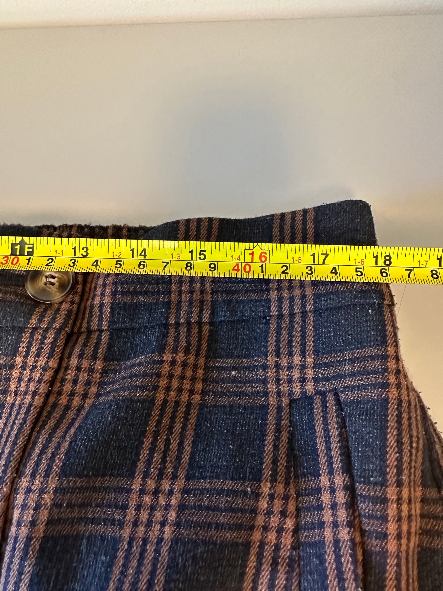 Madewell Plaid Double-Breasted Mini Skirt | Size XL