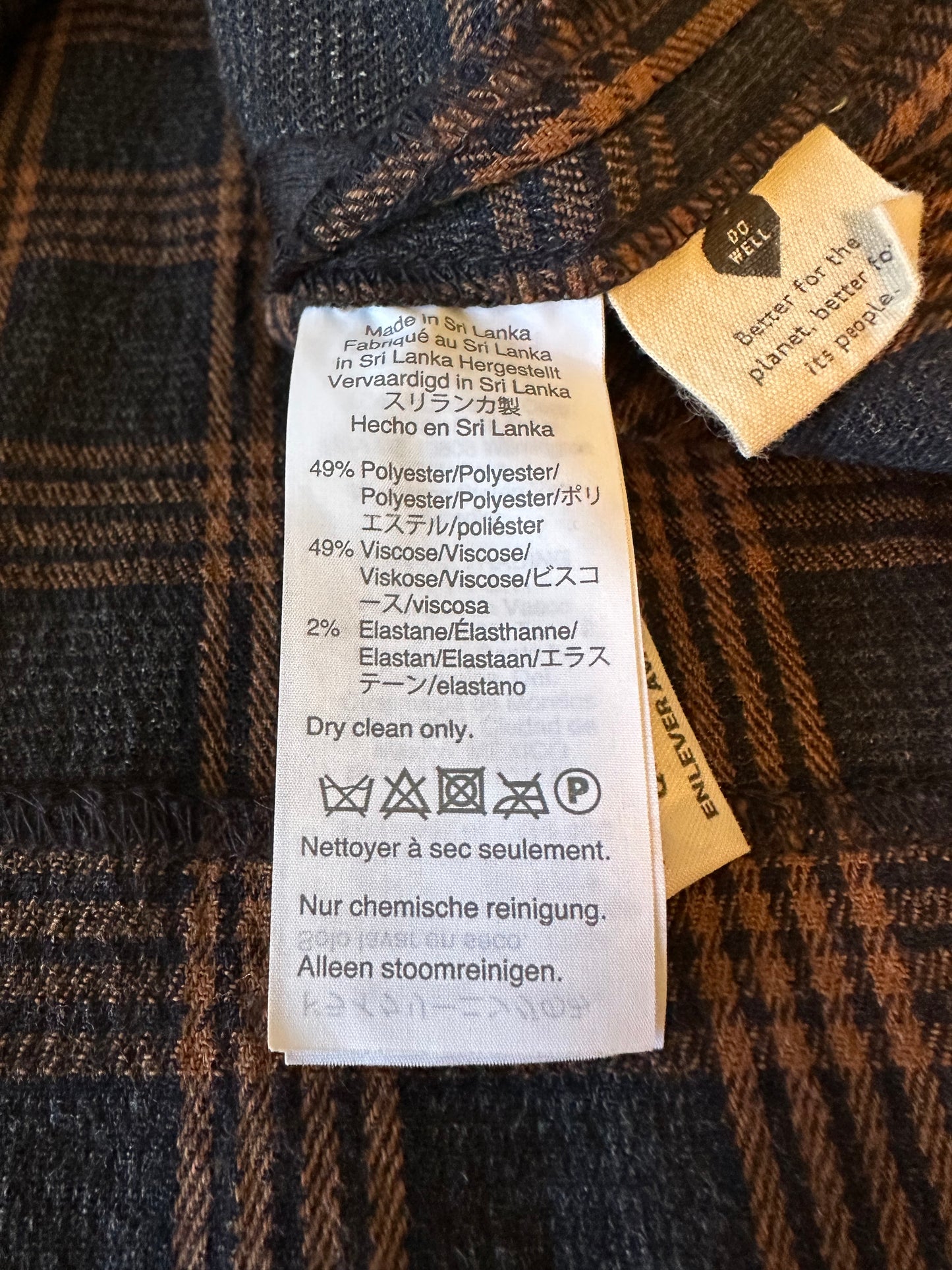 Madewell Plaid Double-Breasted Mini Skirt | Size XL