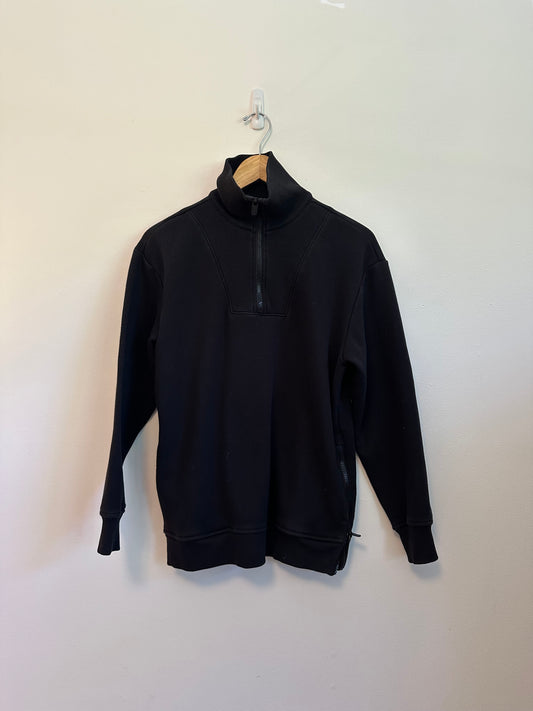 Athleta Black Mock Neck Sweatshirt | Size Small