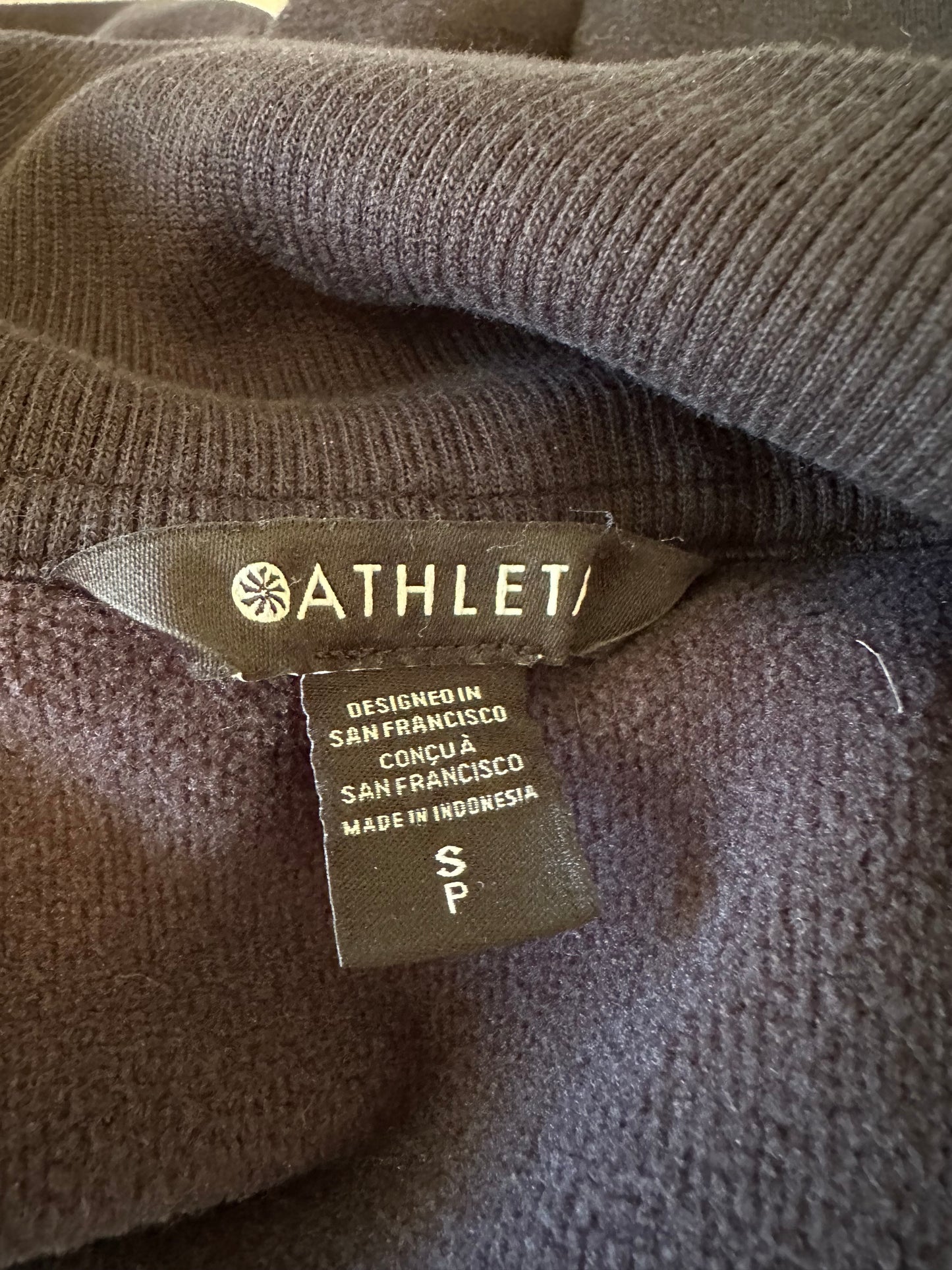 Athleta Black Mock Neck Sweatshirt | Size Small
